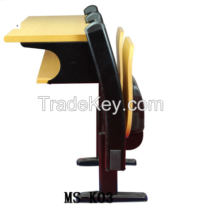 Classroom Chair School Furniture with Folding Table