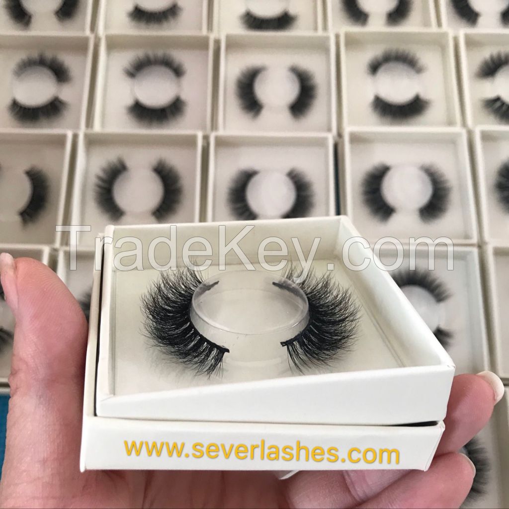 Severlashes wholesale100% real mink fur  lower eyelashes, down