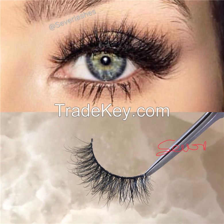 Severlashes private logo Lashes 100% mink lashes lovely lashes magneti