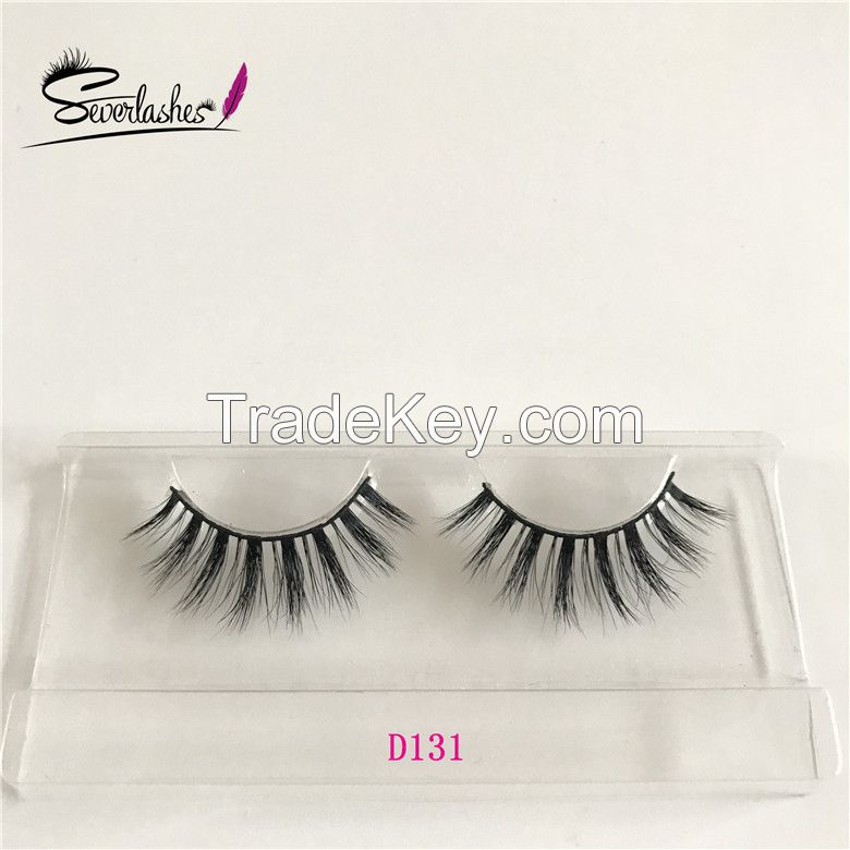 Severlashes 3D Multi layered mink lashes wholesale with clear brand an