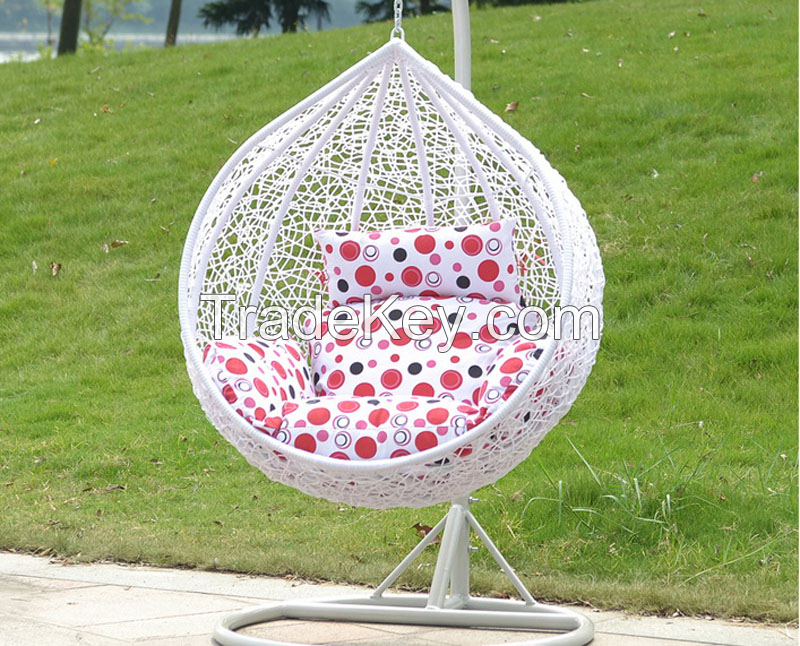 Home use garden outdoor wicker relaxed swing nest hanging pod rattan egg chair