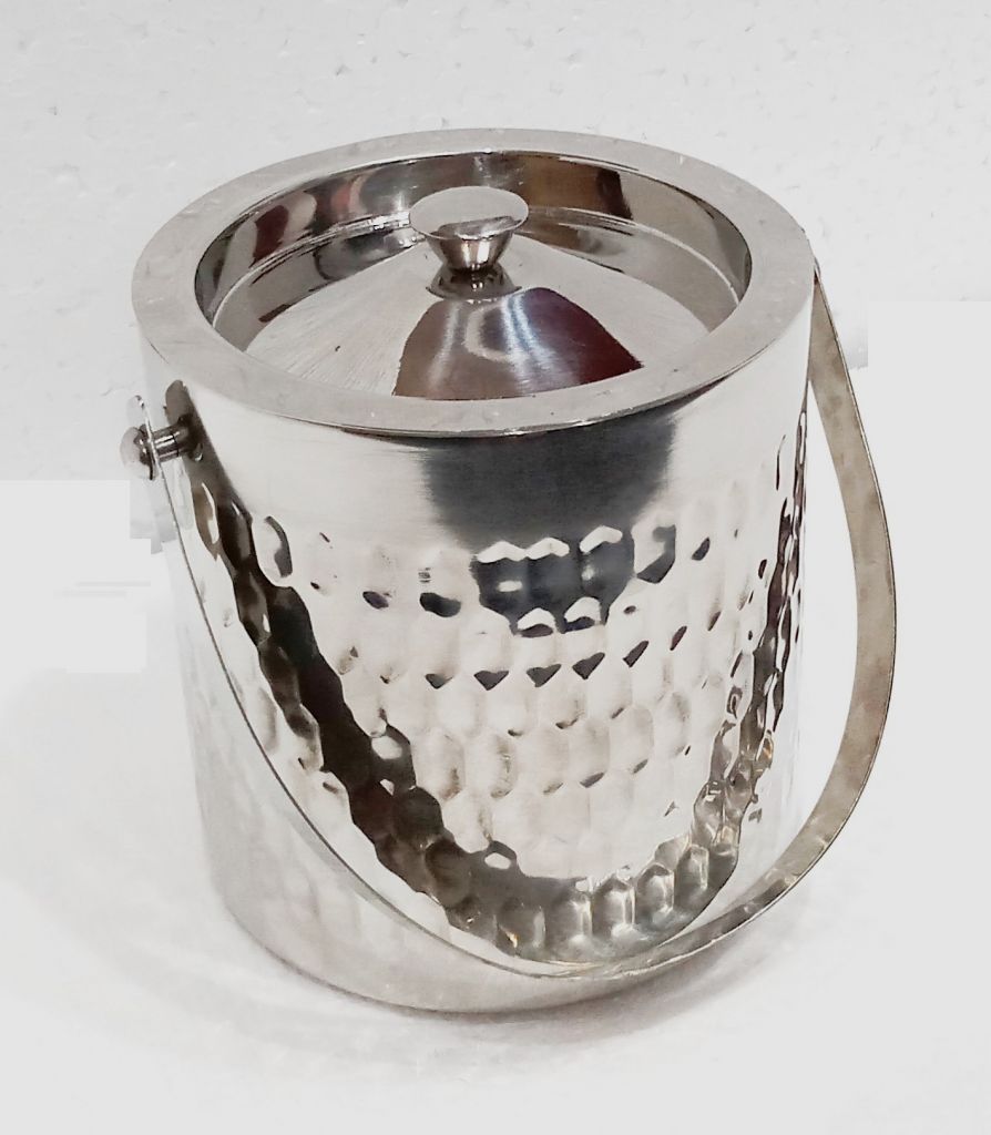 Graminheet Stainless Steel Ice Bucket 1500ml with Hummer Crafted