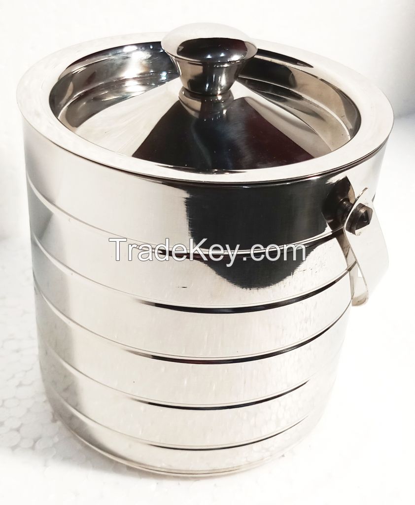 Graminheet Stainless Steel Ice Bucket 1500ml Fancy 1