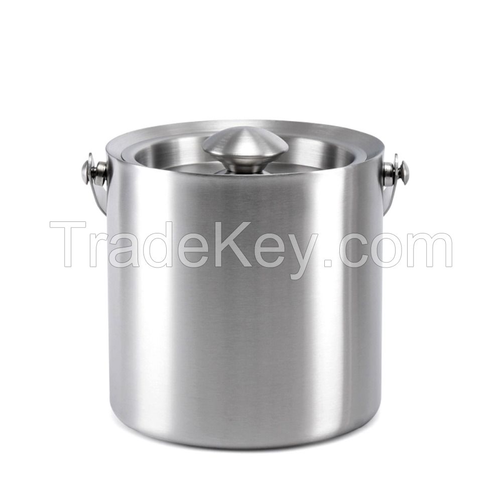 Graminheet Stainless Steel Ice Bucket 1500ml Mat Finish 