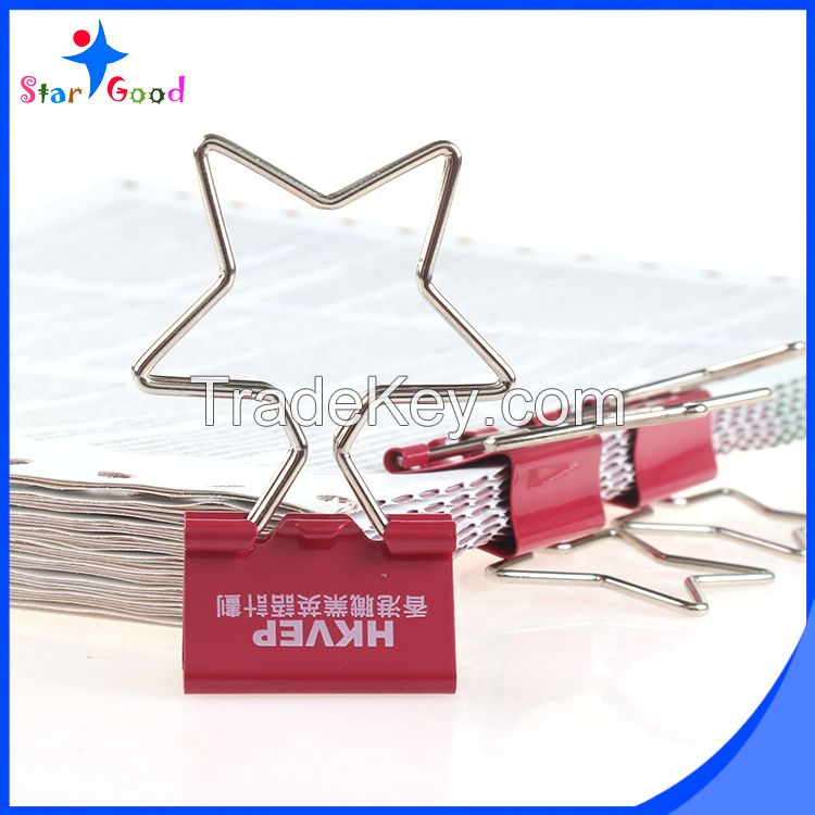 star binder clips