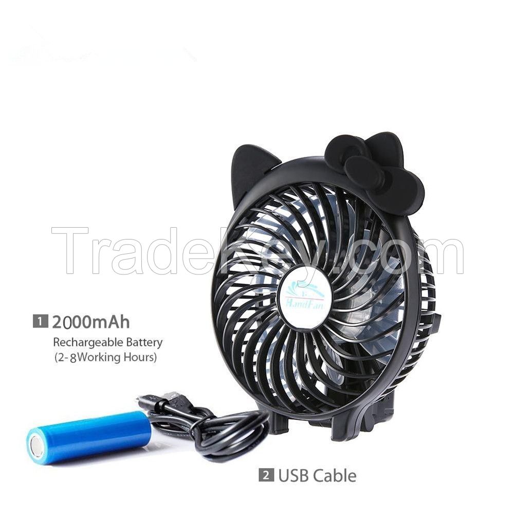 Rechargeable Table Fan Portable Air Conditioner Handy Mini Air Cooler Fan For Room