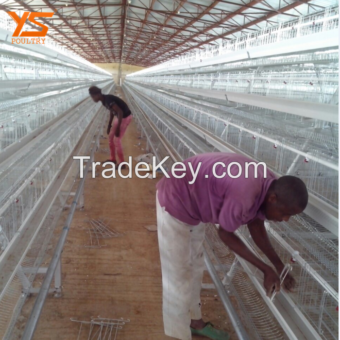 galvanized A type battery chicken layer cage sale for pakistan farm