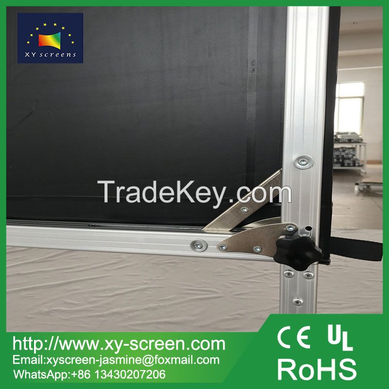 XY screen new design customized self-adhesive front and rear fast fold projection screen