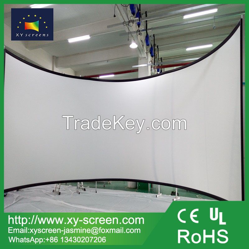 Customized Fixed Curved Frame Projector Screen/Cinema Frame Projector Screen for Home Theatres