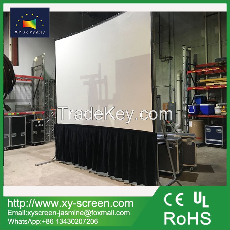 300inch large folding projector projection screen with drapes video projector screen for Plenary Lectures