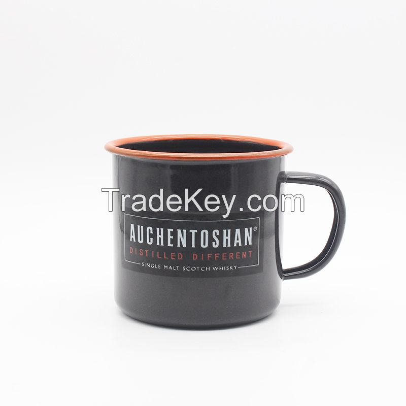 Custom Printing Steel Enamel Mug, Enamelware Mug For Camping Outdoor