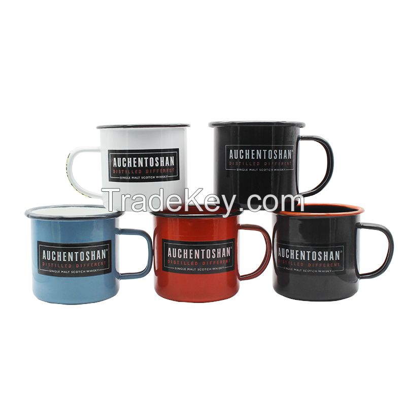 Custom Printing Steel Enamel Mug, Enamelware Mug For Camping Outdoor