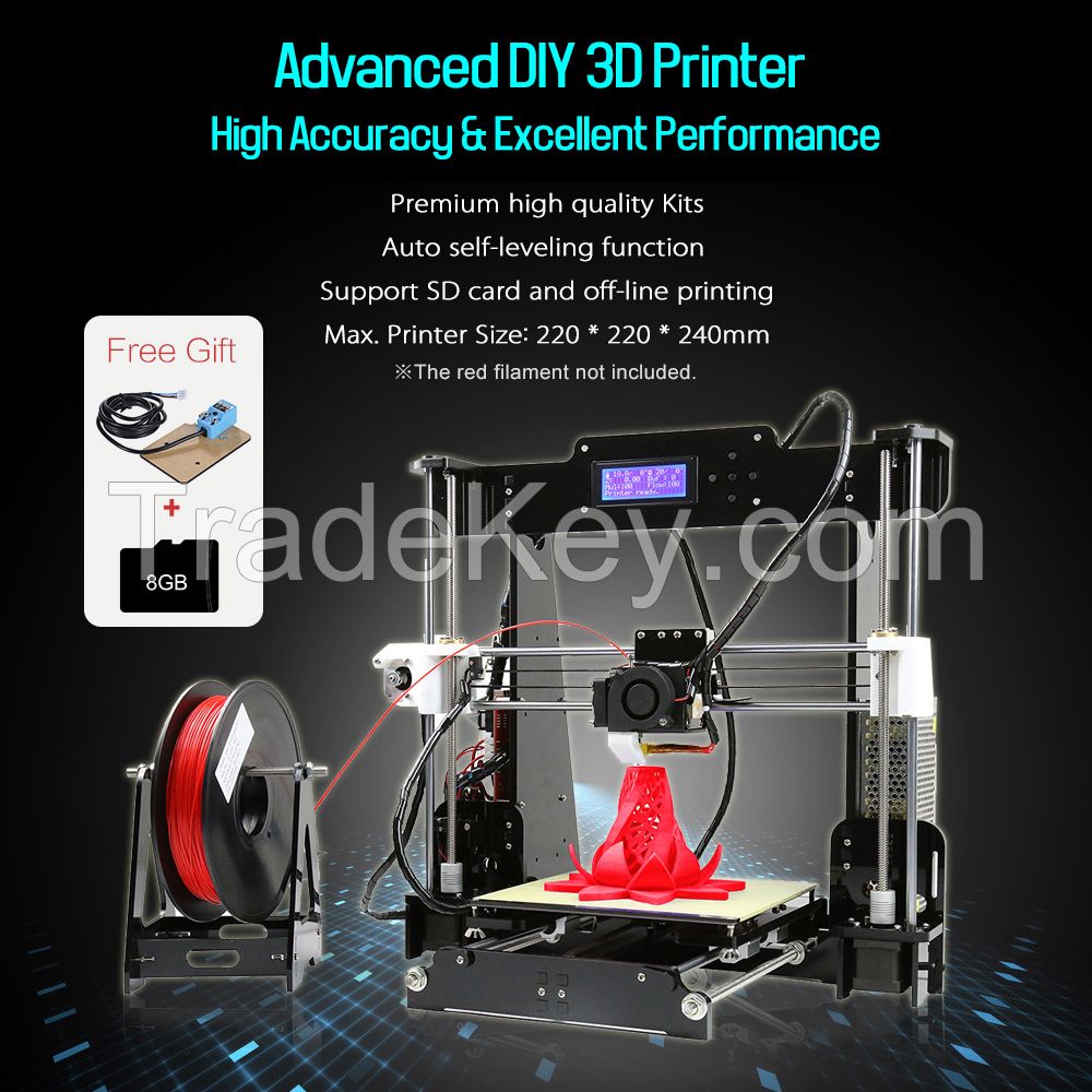 3D printer FDM 3D A8 printer machine DIY printer  desktop printer digital 3d printer DIY 3d printer kit