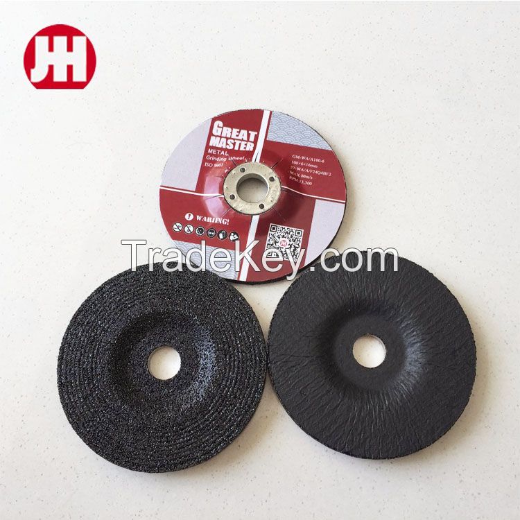 Depress abrasive grinding wheel/disc for metal