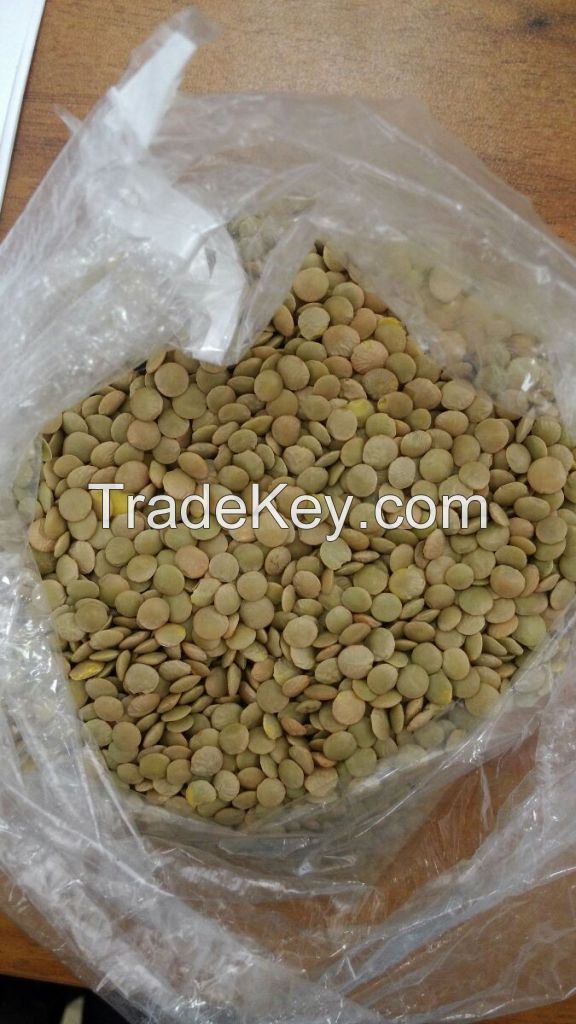 Yellow peas, green lentils of Russian origin