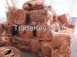 Clean copper scrap for immediate exportation