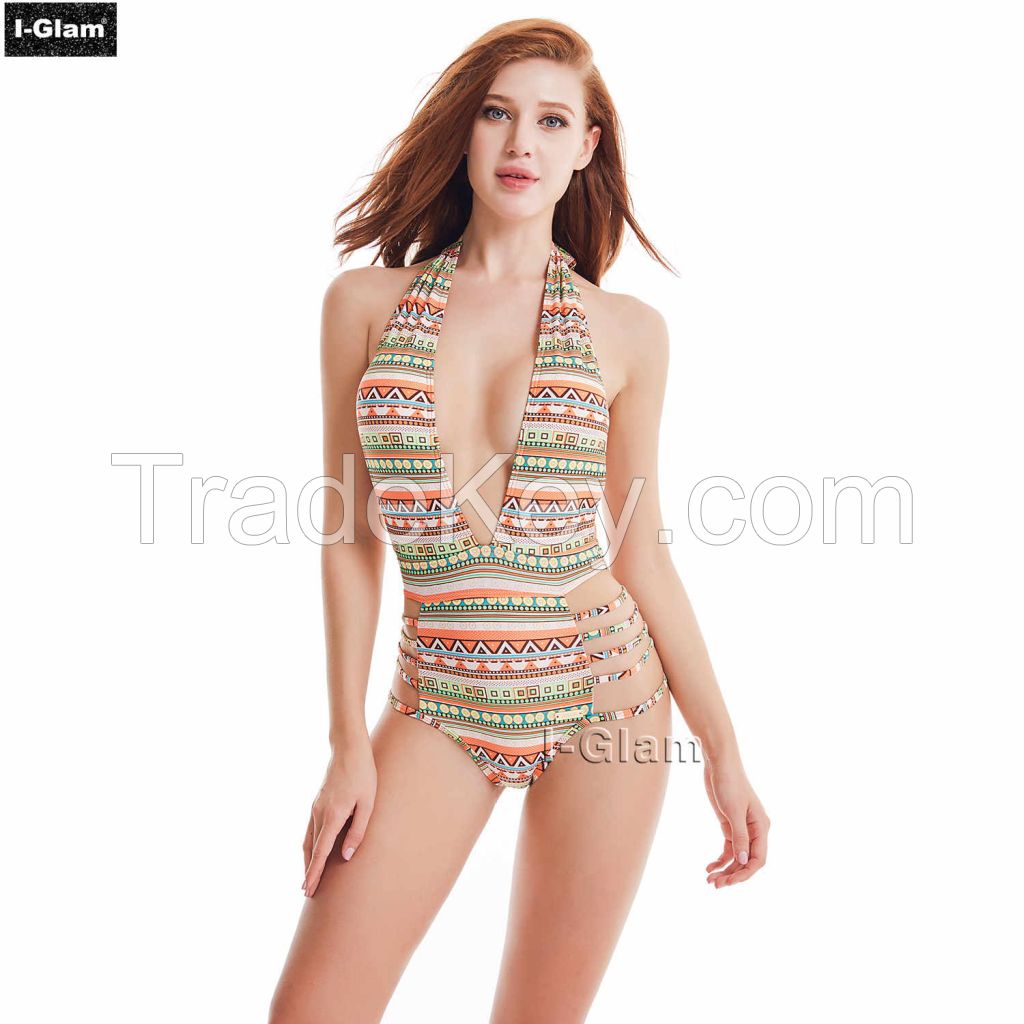 I-Glam One-piece Sexy Printed Bikini Swimwear