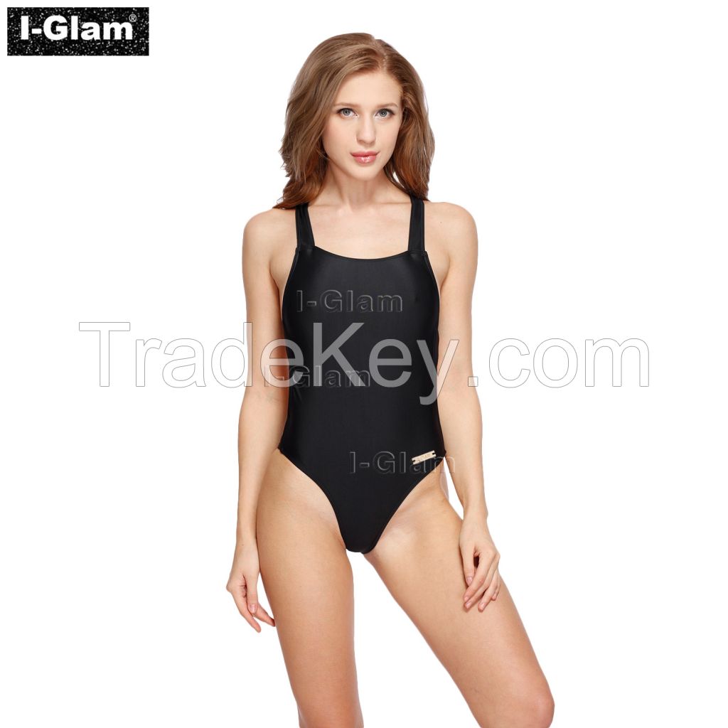 I-Glam One-piece Sexy Black Bikini Swimwear