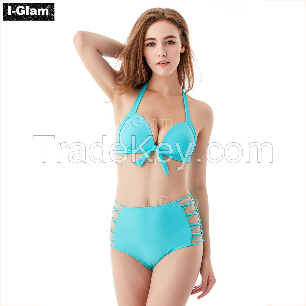 I-Glam Green High Waist Sexy Bikini Swimwear