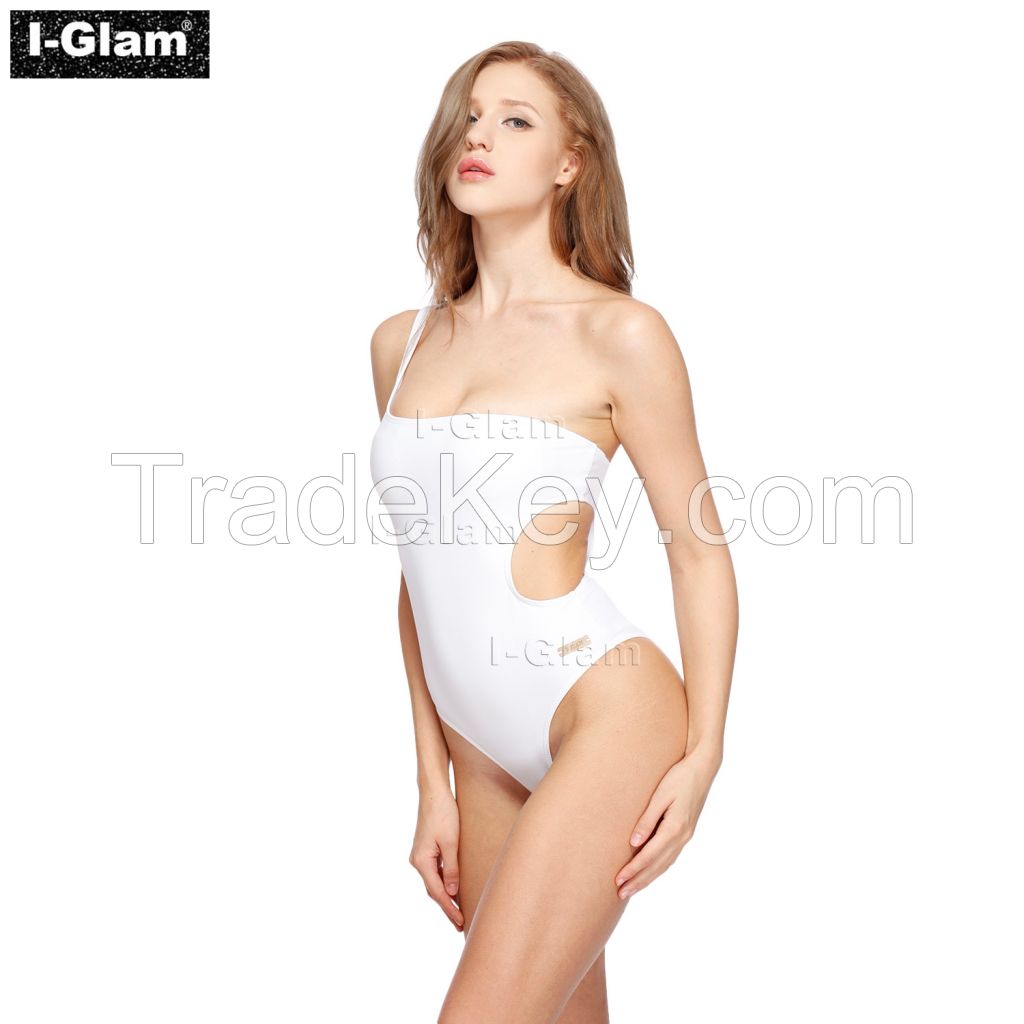I-Glam White One-piece Sexy Bikini Swimwear