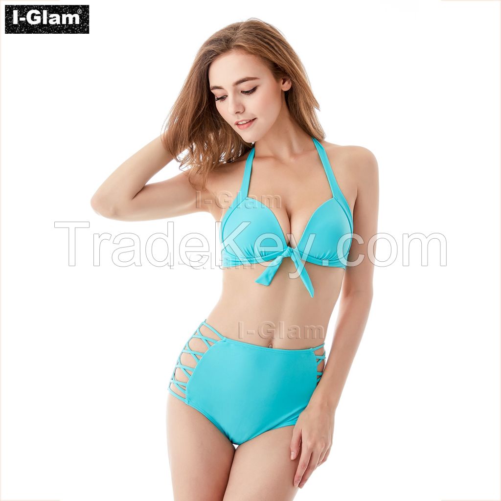 I-Glam Green High Waist Sexy Bikini Swimwear