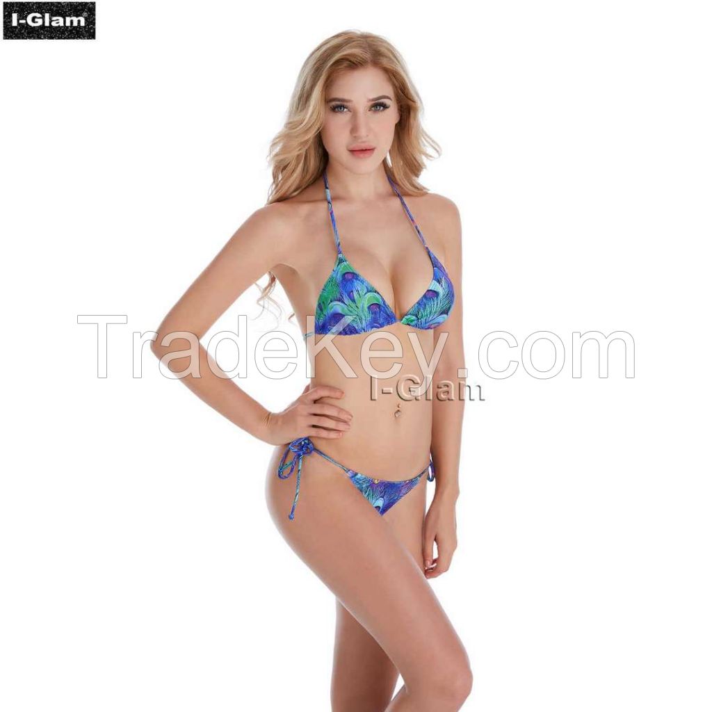 I-Glam Printed Sexy Women Brazilian Bikini Swimwear