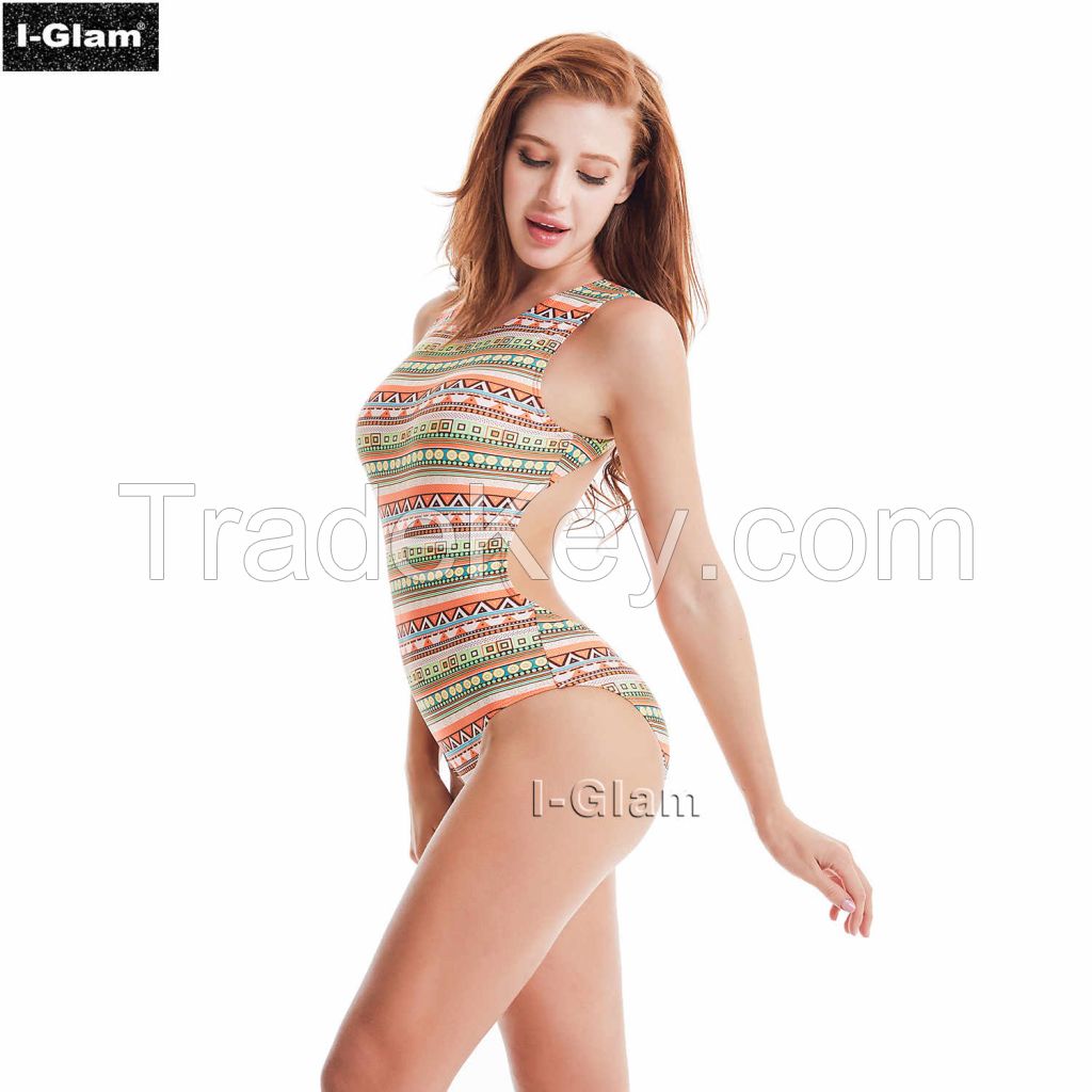 I-Glam Printed One-piece Sexy Bikini Swimwear