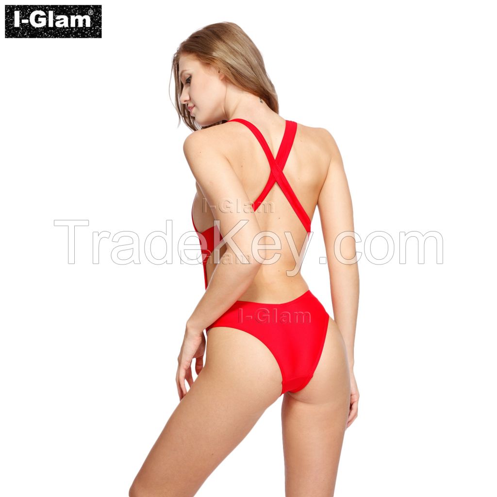 I-Glam Sexy Red One-piece Bikini Swimwear