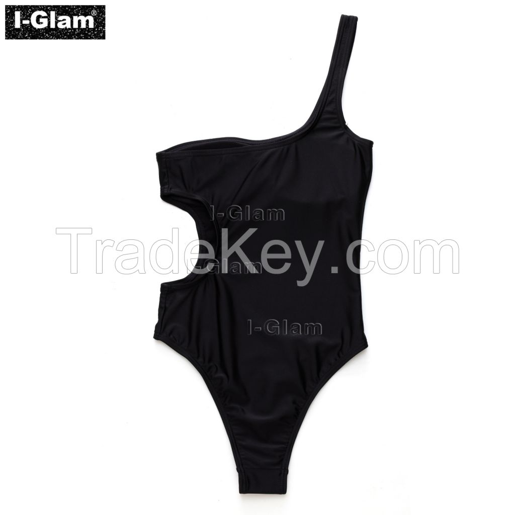 I-Glam Black One-piece Sexy Bikini Swimwear