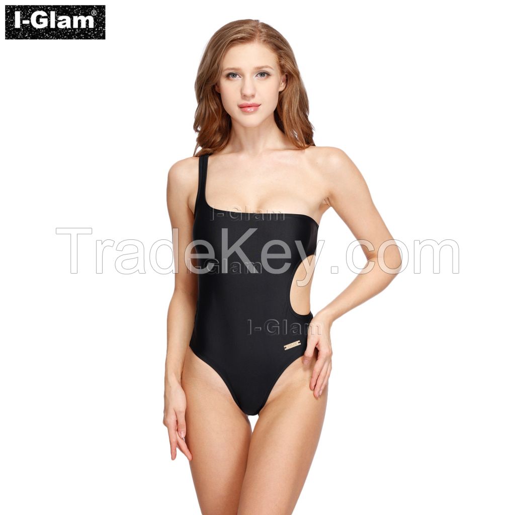 I-Glam Black One-piece Sexy Bikini Swimwear