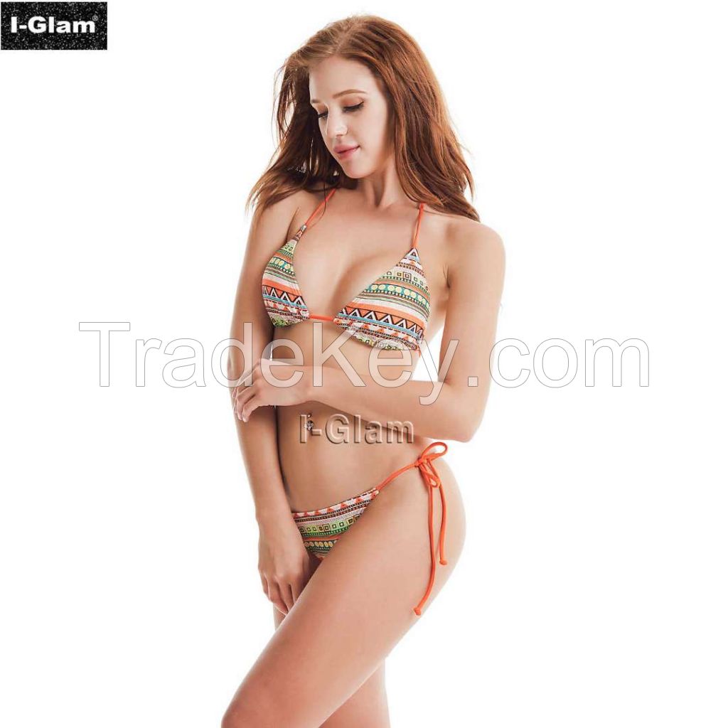 I-Glam Print Sexy Women Brazilian Bikini Swimwear