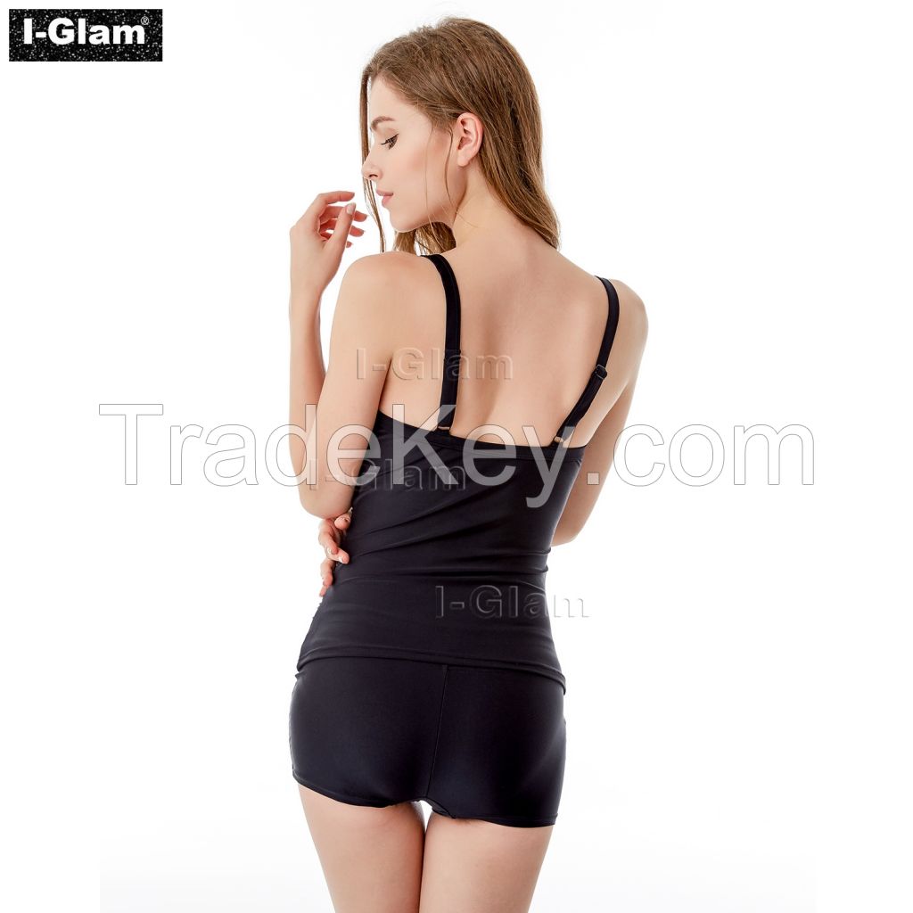 I-Glam Black Sexy Women Tankini Swimwear