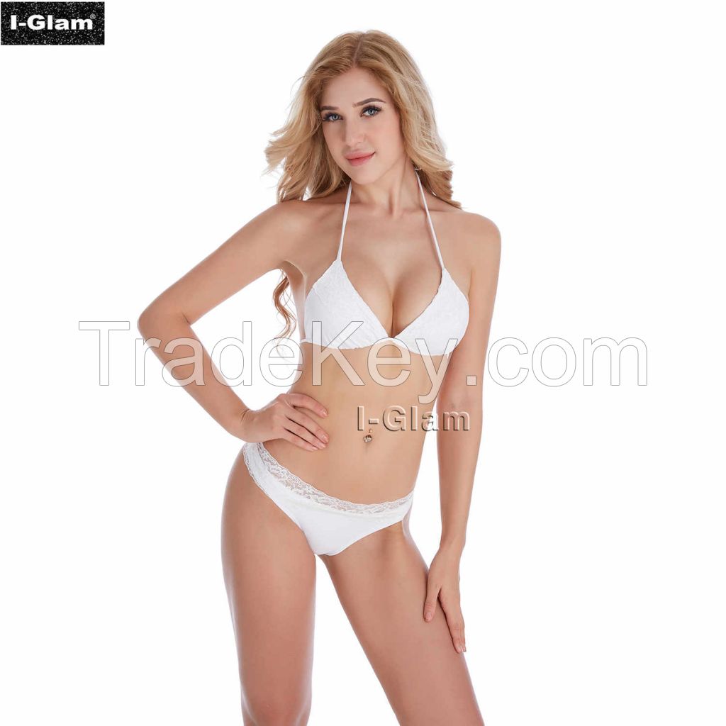 I-Glam Sexy White Lace Bikini