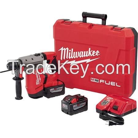 Milwaukee 2712-22 M18 FUEL 18V Cordless Lithium-Ion 1 in. SDS Plus Rotary Hammer