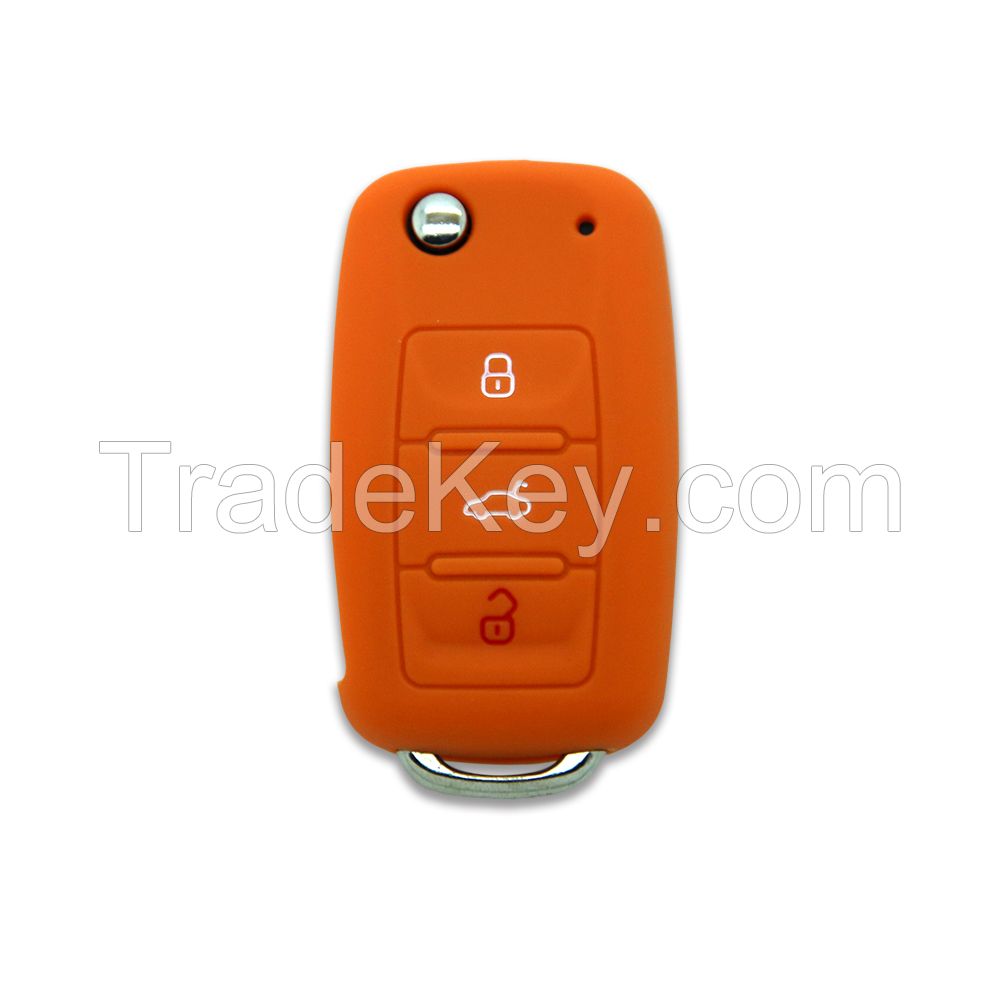 Silicone Car Key Cover Case Holder For vw toyota audi bmw honda benz