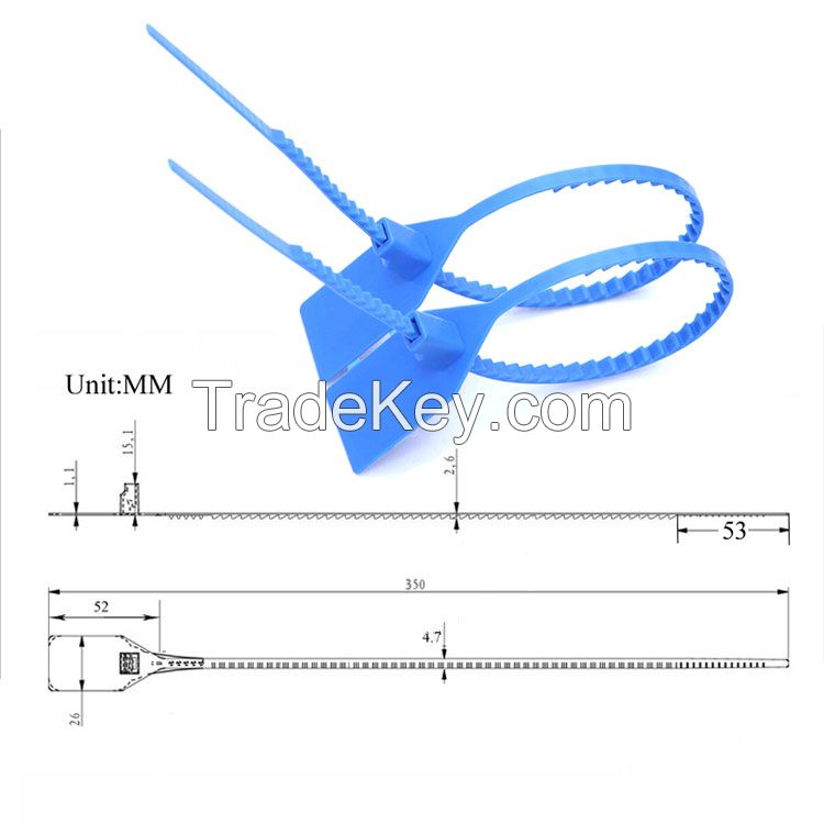 One time use tamper proof seal plastic lock