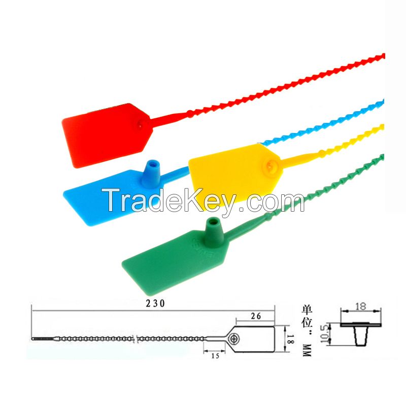 Numbered New Design Strong Plastic Container Security Seal Strip For Packing One Time Use Lock
