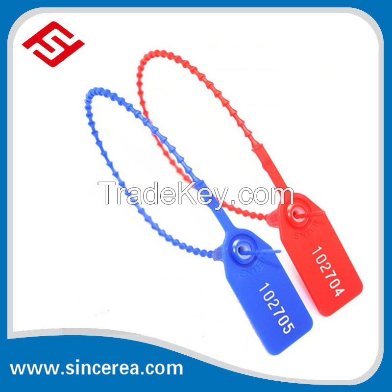 Numbered New Design Strong Plastic Container Security Seal Strip For Packing One Time Use Lock
