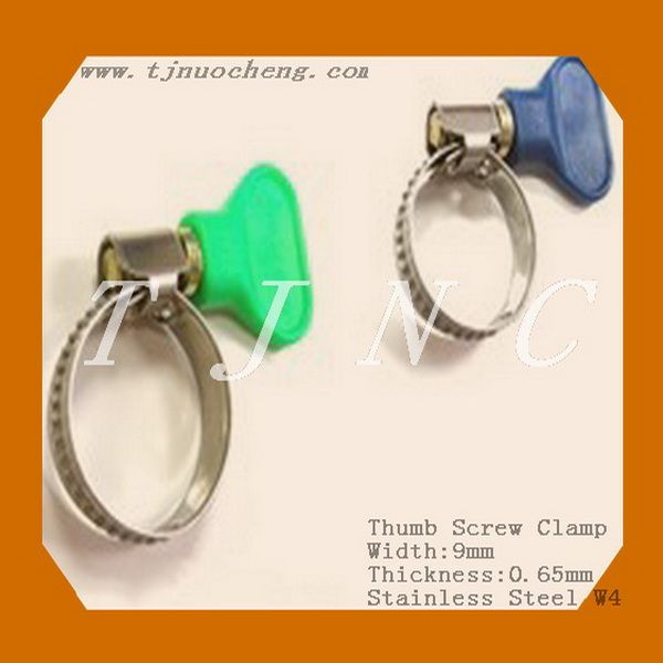 German Type Thumb Screw Hose Clamp