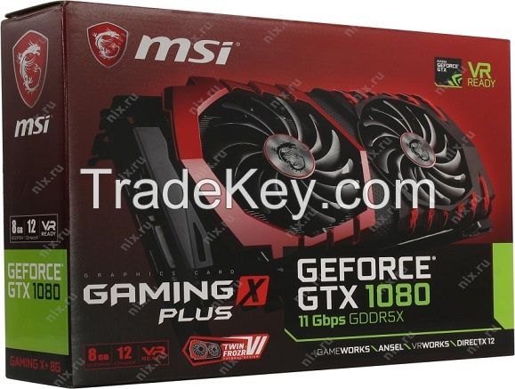 MSI'Gaming GeForce GTX 1080 GAMING X+ 8G GDDR5X SLI Direct X12 Graphics Cards
