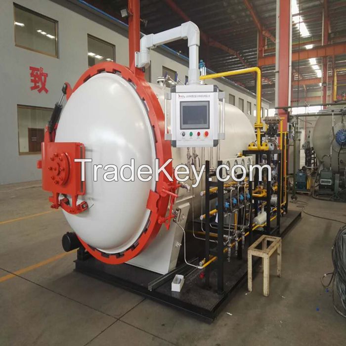 Industrial Pressure Vessel 1.0mpa Automatic Door Operating Composite Autoclave