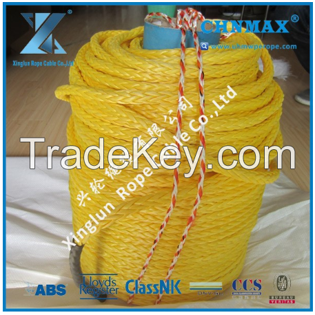 12 Strand UHMWPE mooring rope for marine MSC supplier