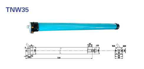 standard type tubular motor of TNW35