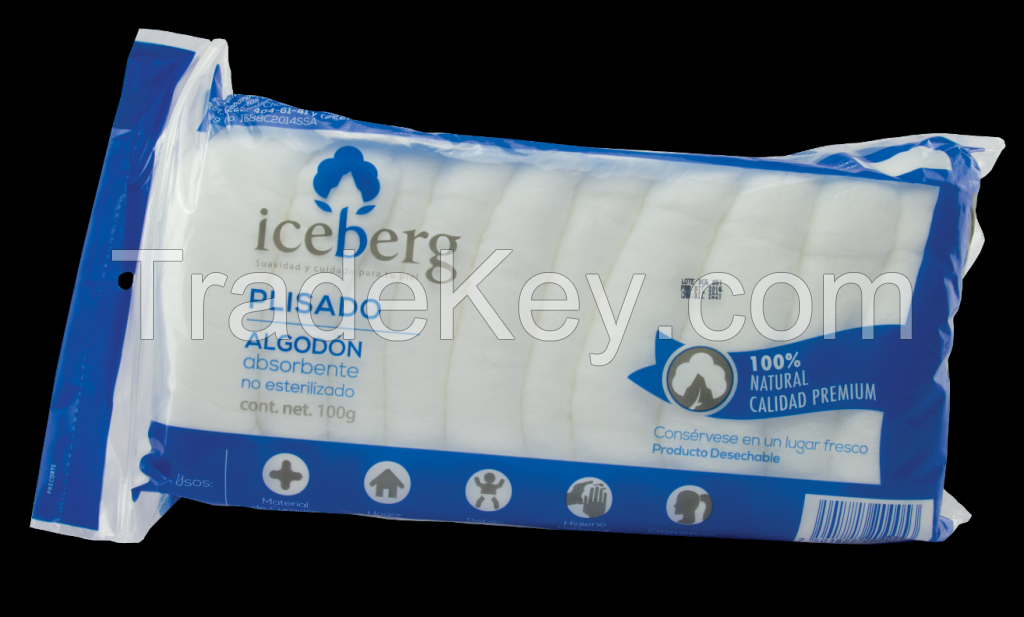 Pleated absorbent cotton 100gr