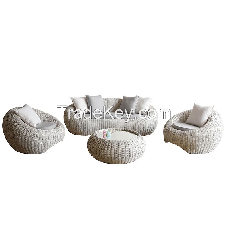 Wholesale cheap 6 seater l shape comfortable high back leisure and outdoor sofa