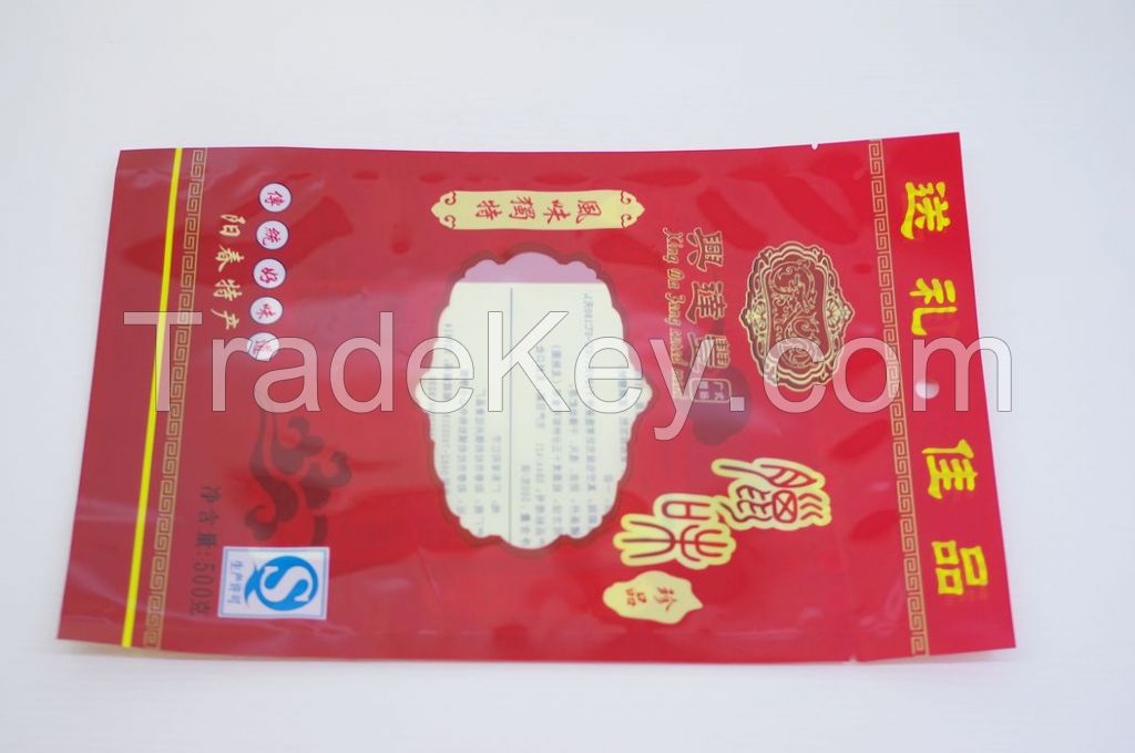 Sausage, frozen food, fish, rice vacuum packaging bag