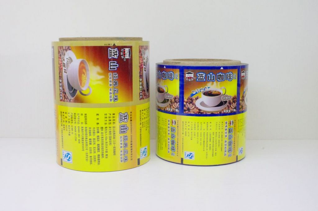 Coffee, milk tea instant drink individual pack automatic packaging film in roll