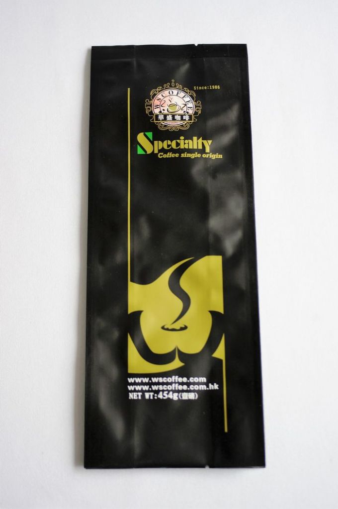 Coffee packaging Matt effect quad-seal side gusset pouch