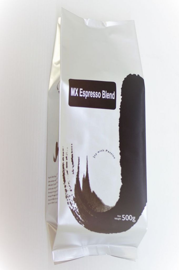 Coffee packaging matte surface centre-seal side gusset pouch