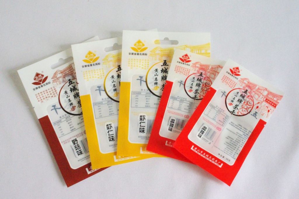 Fried bean curd, dried tofu, corned egg, cooked food packaging transparent high barrier 3-sides-seal retort pouch